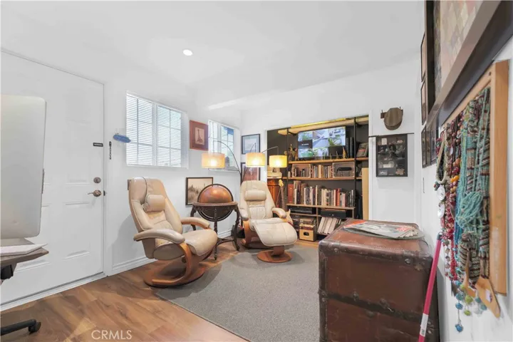Bonus room at 4772 Excelente Drive shown in its existing home office layout.