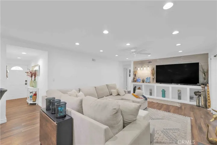 Modern living room at 4772 Excelente Drive.