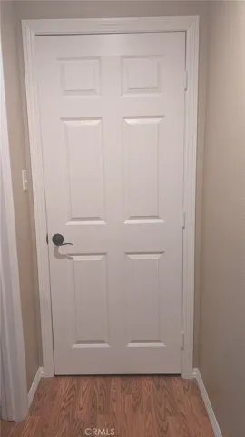 door to storage closet