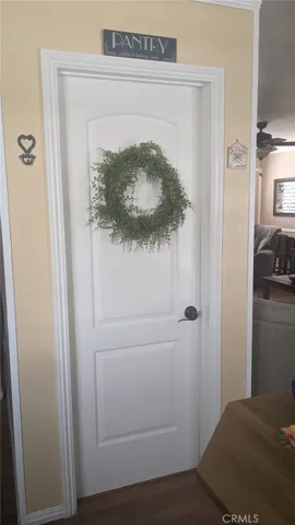 door to kitchen pantry