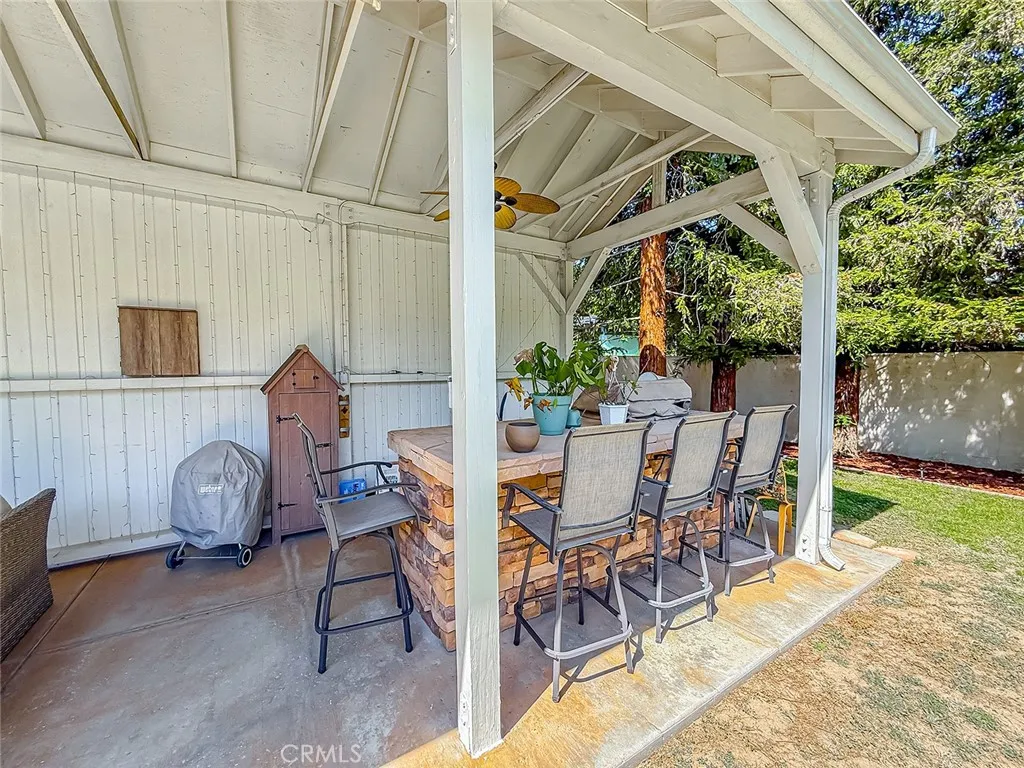 Backyard Bar/Barbeque area