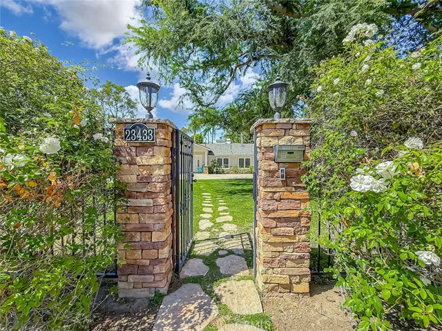 Front outside gated entrance