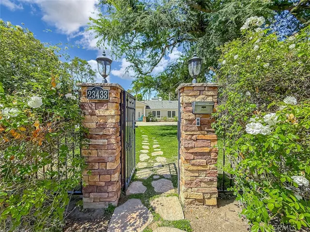 Front outside gated entrance