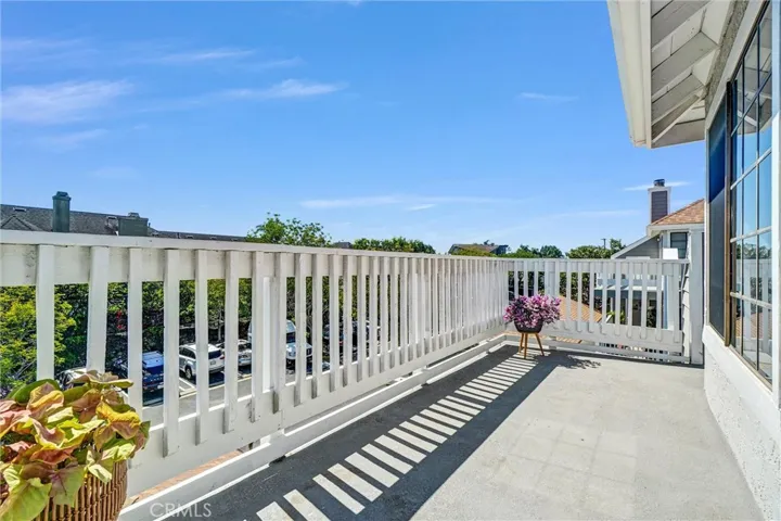 Expansive balcony provides ample room for all your personal plans