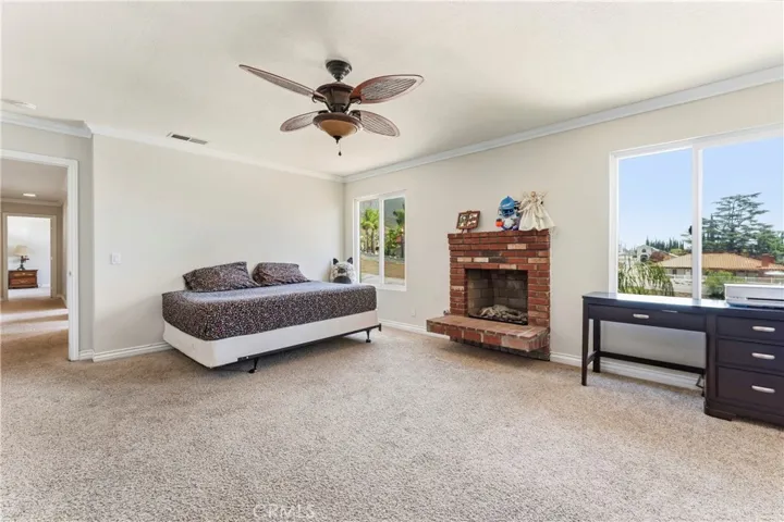 Primary Bedroom with fireplace #3