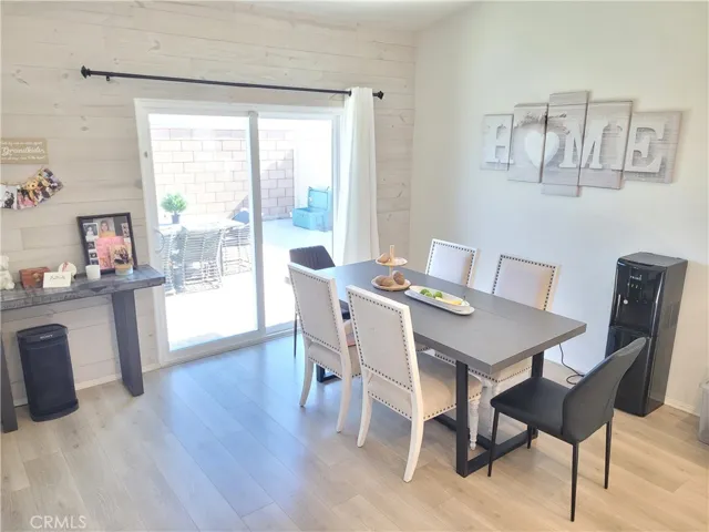 Dining area off kitchen and living room.
