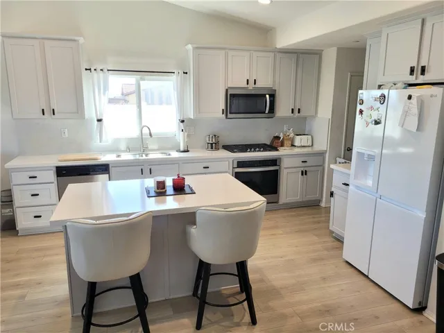 Kitchen with pantry and island