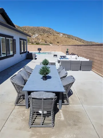 Rear yard east to west view