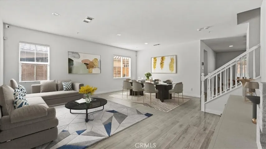 This living room picture is virtually staged.