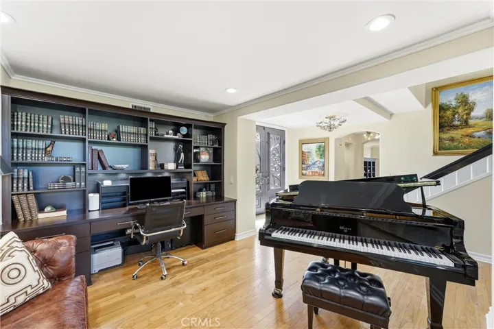 Built-In Cabinets and Desk.  This could be a 4th Bedroom.