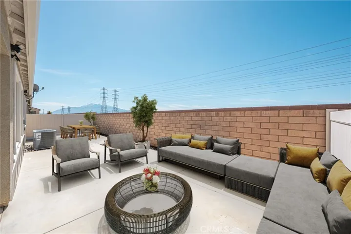 Virtual staging exterior patio furniture