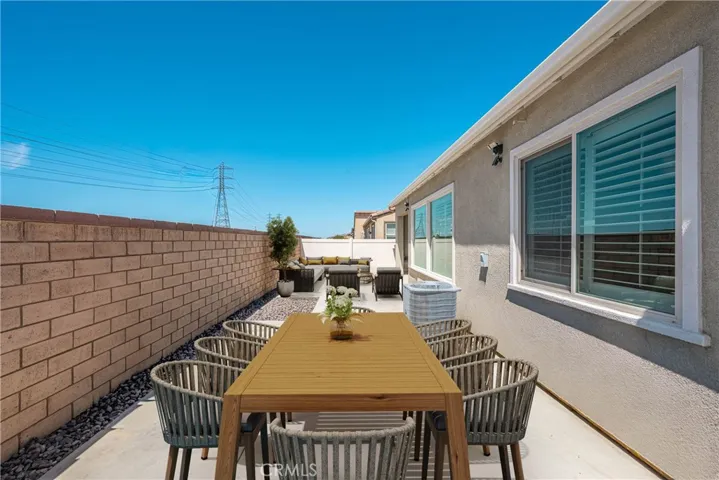 Virtual staging exterior patio furniture