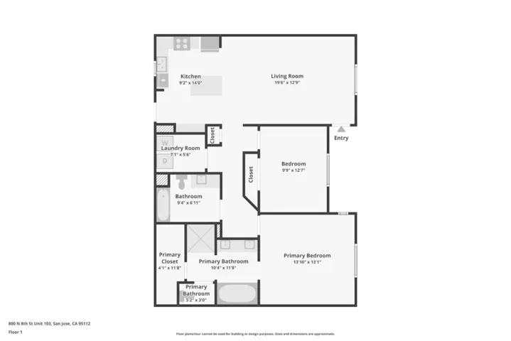 800 N 8th Street 103, San Jose, California 95112