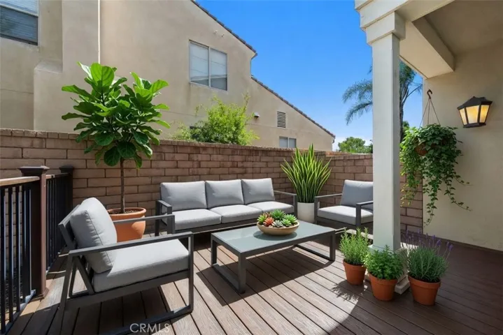 Virtually Staged Front Patio