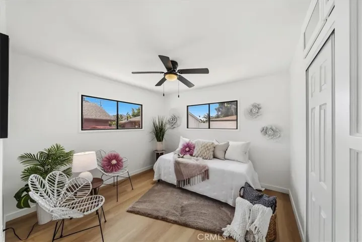 Spacious guest bedroom
