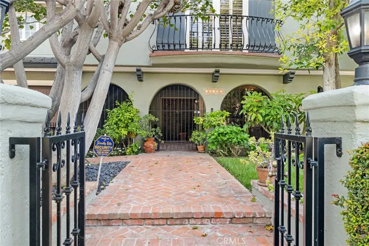Gated entrance.