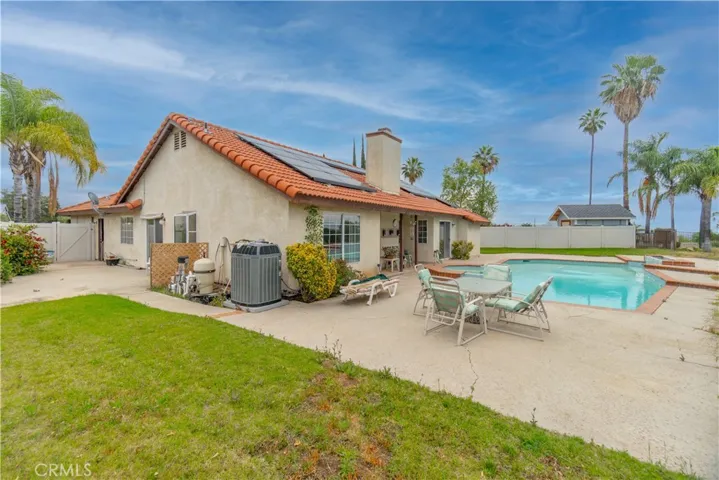 Rear of Home and Back Yard