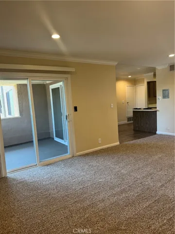 Huge living room with patio access