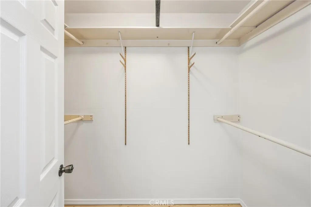 Oversized walk-in closet.