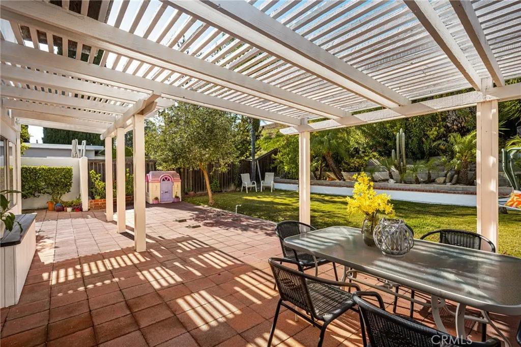 Just off the kitchen is an expansize patio.