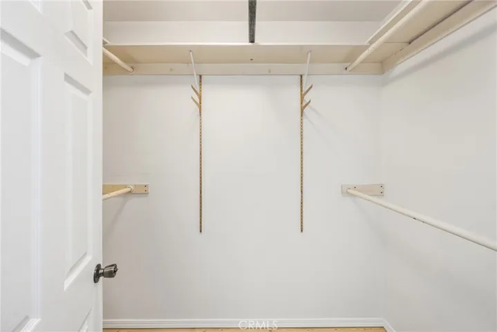 Oversized walk-in closet.