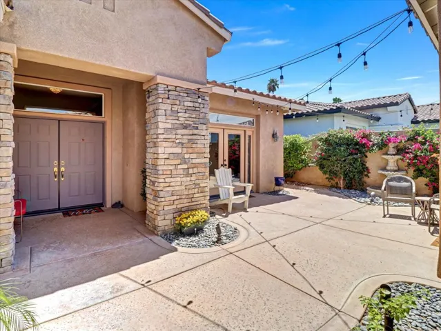 Patio entry