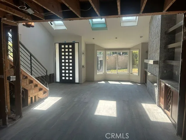 Living Room and Dining Area with built in Hutch
