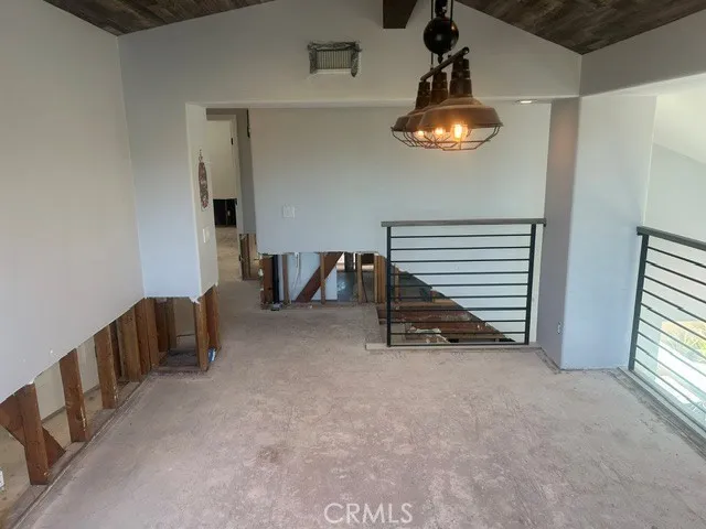 Second Floor Bedroom 4 Converted to Vaulted Ceiling Loft overlooking Living Room