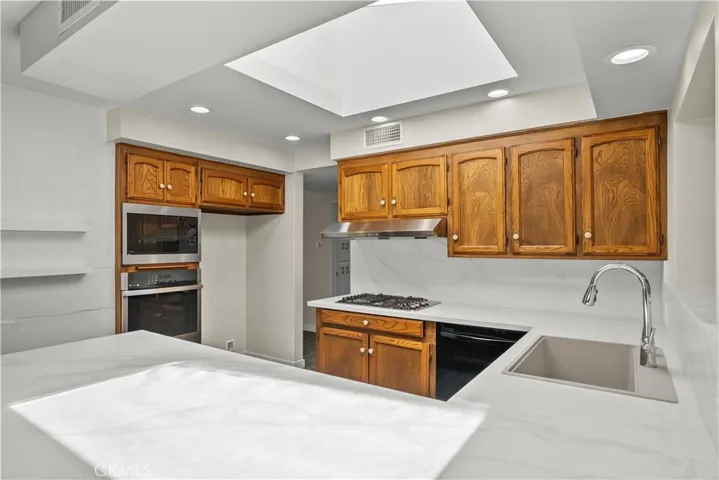 kitchen with sky lite