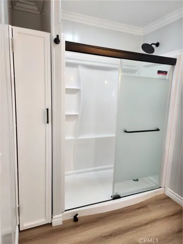 Guest bathroom walk-in shower