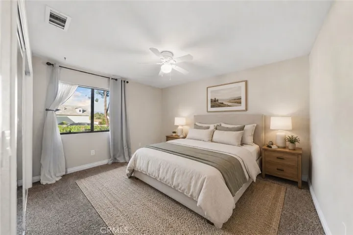 guest bedroom virtually staged