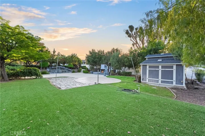 lower area of backyard
