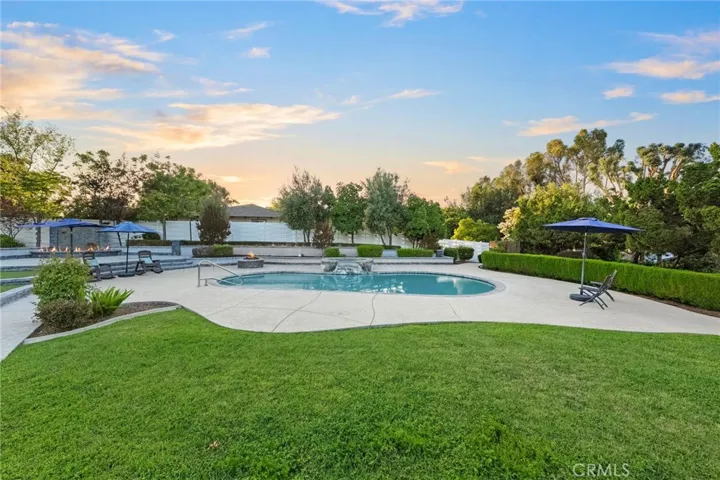 pool and spa area