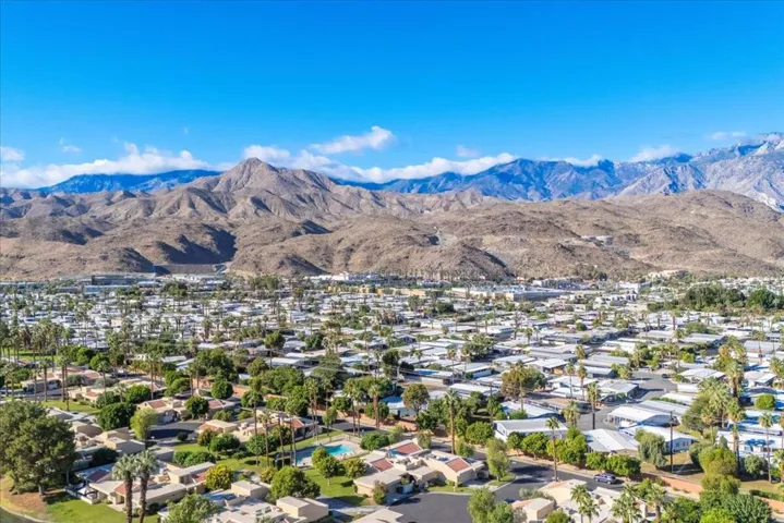 Aerial with Mountains