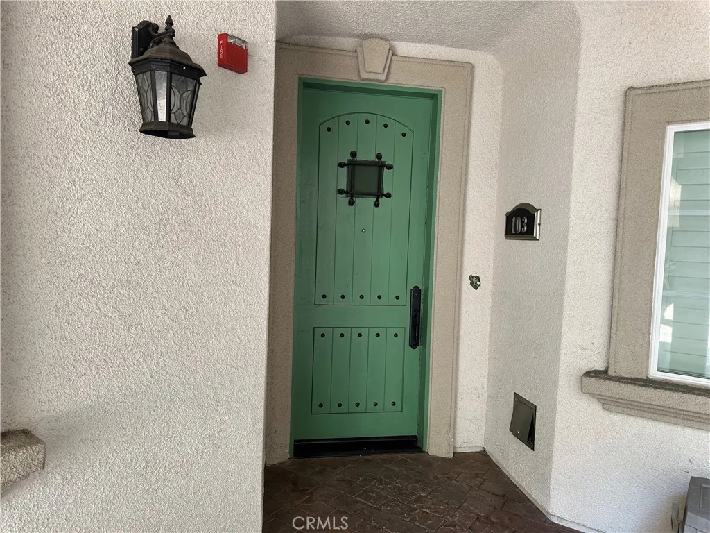Front door of the unit