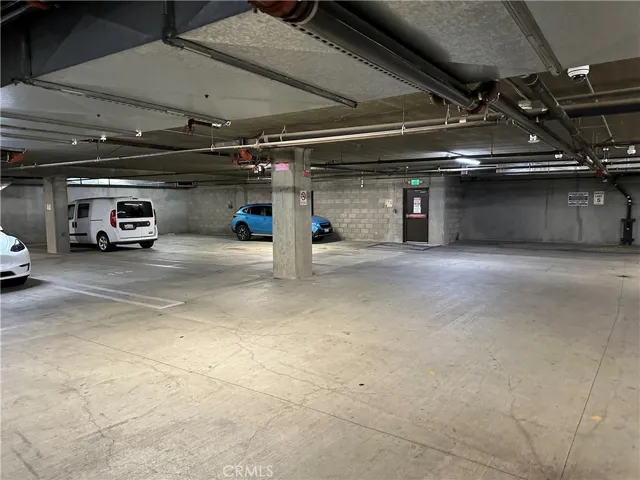 View of the garage parking spot