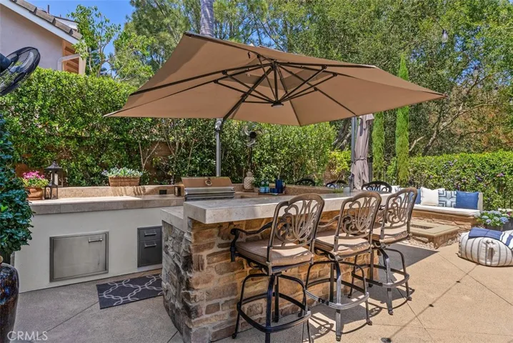 Enjoy the outdoor kitchen.