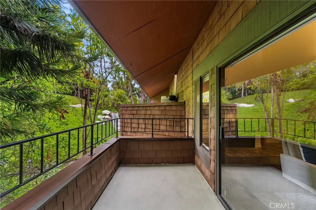 large private patio with peaceful view