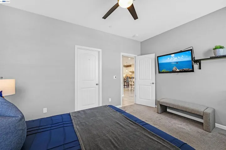 Downstairs bedroom - digitally altered