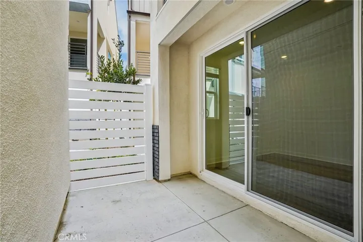Private patio space outside of first floor bedroom.