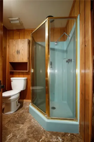 Guest unit shower in bathroom