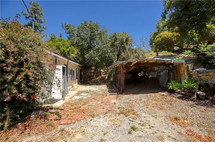 Rear of main house- carport at rear