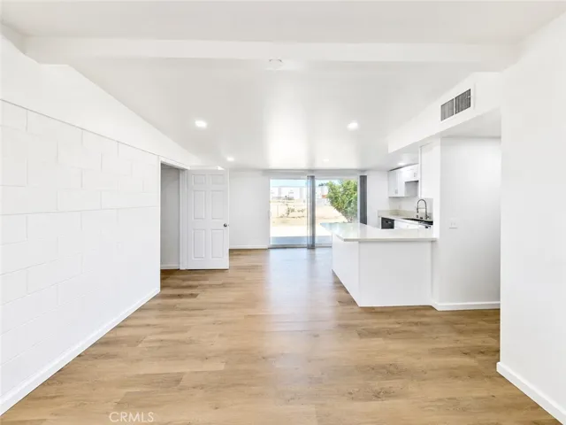 Kitchen view from living room