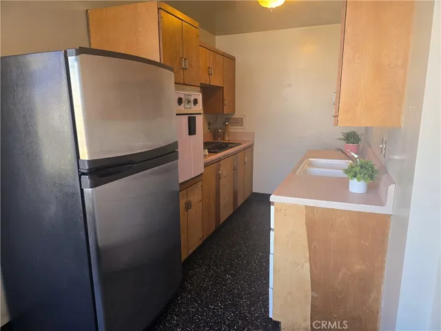Retro galley kitchen