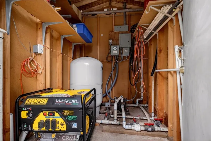 Inside Well house & Generator Storage