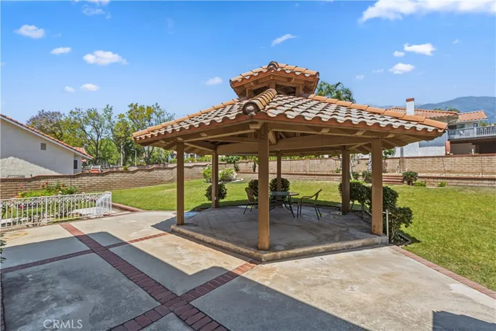 Large Gazebo in the rear yard.