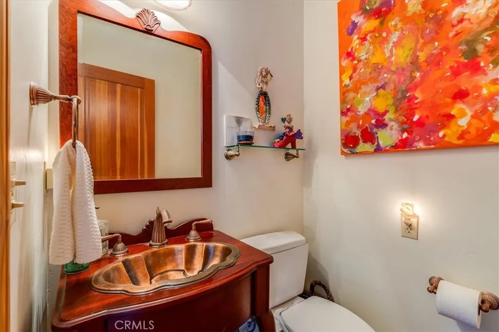 Main level powder room