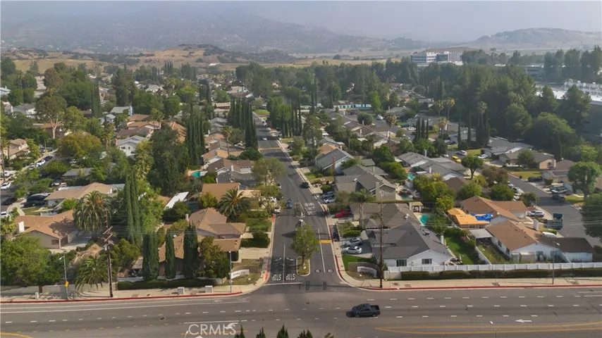 Bird's-eye mountain view
