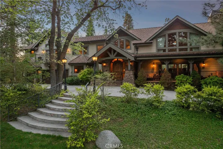 Front of main house evening