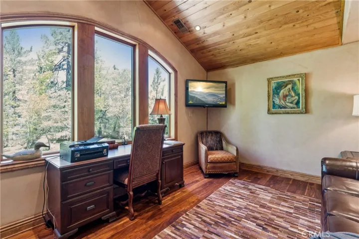 Bedroom used as office